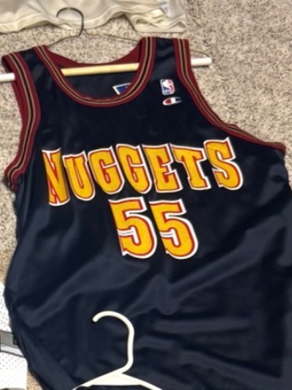 Original Champion Dikembe Mutombo Denver Nuggets Jersey Size 44